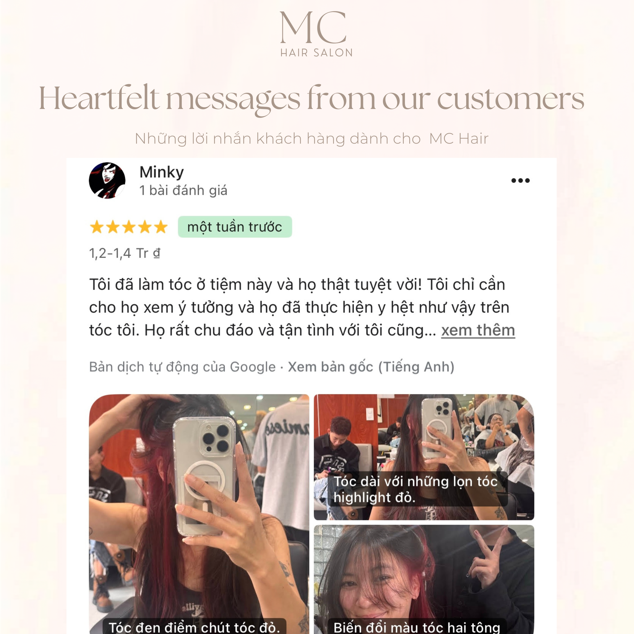 Heartfelt messages from our customers