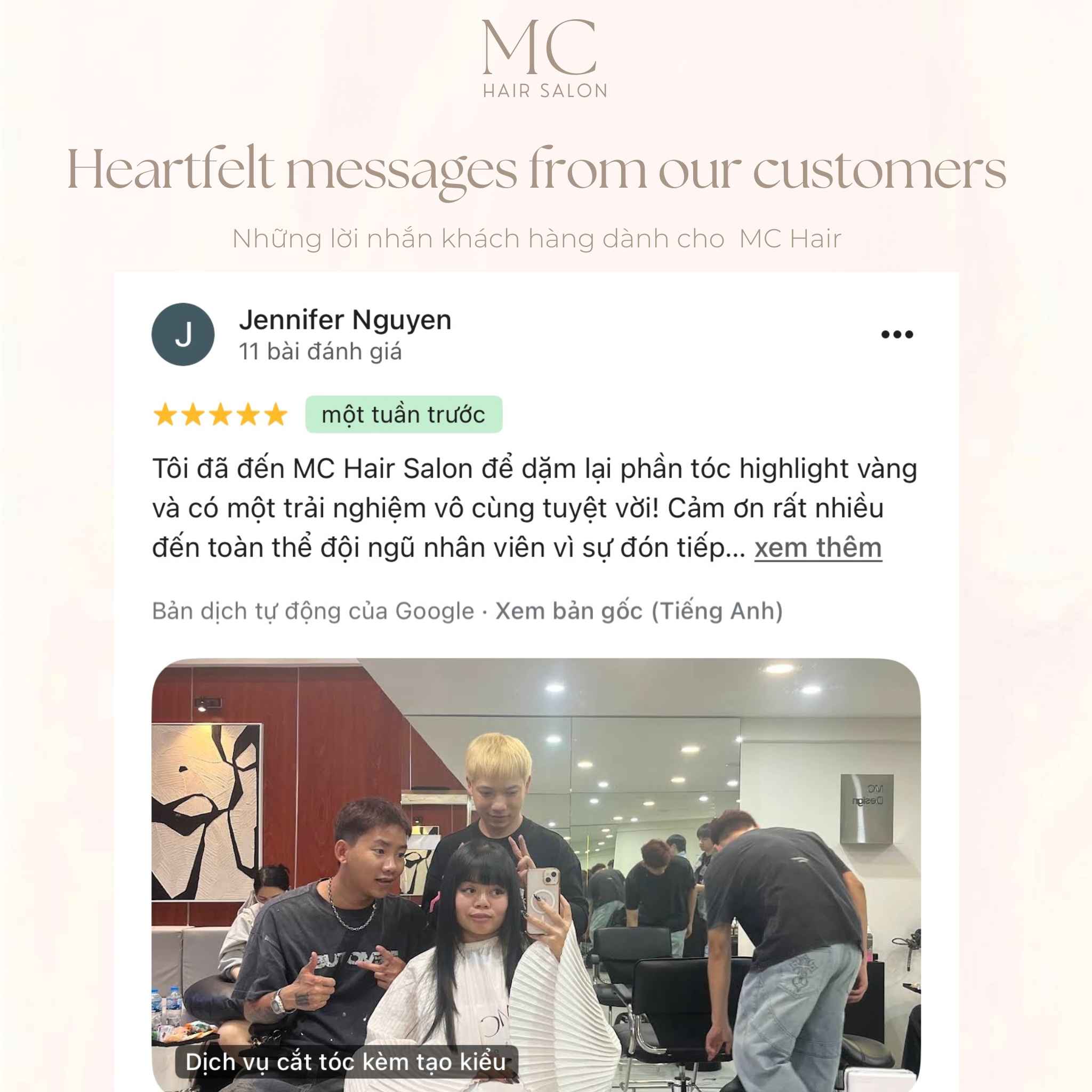 Heartfelt messages from our customers